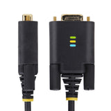 StarTech.com 2P6FFC-USB-SERIAL kabel kønsskifter USB-A 2 x DB-9 RS-232 Sort, Grå