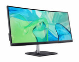 Acer CB343CUR computerskærm 86,4 cm (34") 3440 x 1440 pixel UltraWide Quad HD LED Sort, Sølv