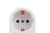 Prokord D-KF-ZB-01/02B strømstik adapter Type F Hvid