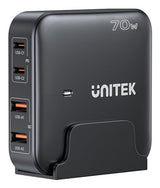 UNITEK P1228AWH01-EU oplader til mobil enhed Universel Sort, Hvid Vekselstrøm Hurtig opladning Indendørs