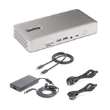 StarTech.com 132UE-TB4USB4DOCK dockingstation Ledningsført Thunderbolt 4 Grå