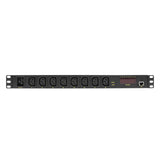 2Direct PDU8P01 strømforsyningsenhed (PDU) 8 AC stikkontakt(er) 1U Sort