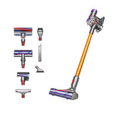 Dyson V8 Absolute 2-i-1 stangstøvsuger Batteri Dry Poseløs Sølv, Gul