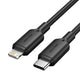 Vention LAKBF Lightning kabel 1 m Sort