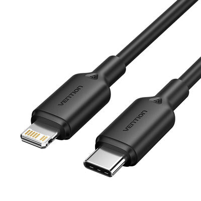 Vention LAKBF Lightning kabel 1 m Sort