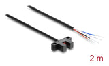 DeLOCK 91864 fotoelektrisk sensor Sort Polykarbonat (PC), Acrylonitrilbutadienstyren