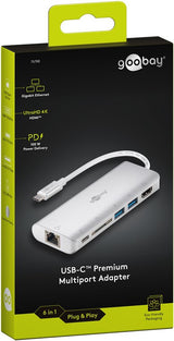 Goobay 76788 dockingstation USB Type-C Sølv