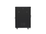 Lanberg FF01-6822-12B stativ 22U Fritstående reol Sort