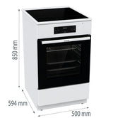 Gorenje GEIT5C60WPG Fritstående komfur Elektrisk Zone induktionskogeplade Hvid