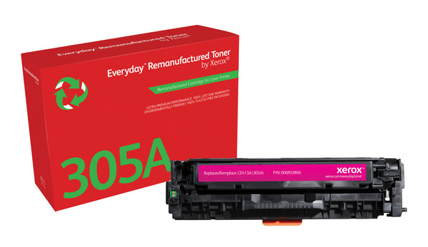 Everyday™ Magenta Remanufactured Toner by Xerox compatible with HP 305A (CE413A), Standard kapacitet