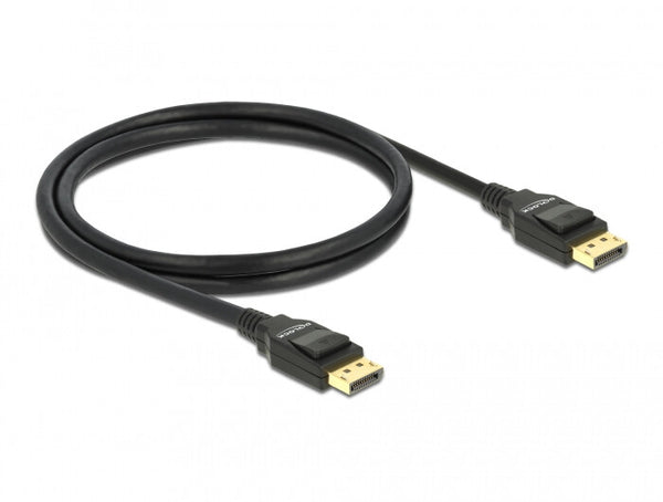 DeLOCK Cable DisplayPort 1.2 male > DisplayPort male 4K 1 m Sort