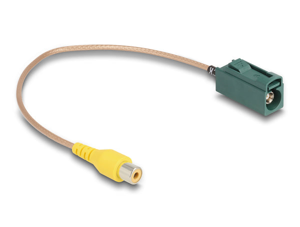 DeLOCK 90009 koaxial kabel RG-179/U 0,32 m FAKRA Z RCA Brun, Guld, Grøn, Gul