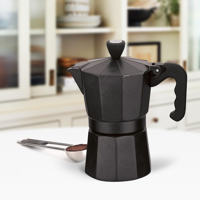 Maestro MR-1666-3-BLACK manuel kaffemaskine Espressomaskinesæt Sort
