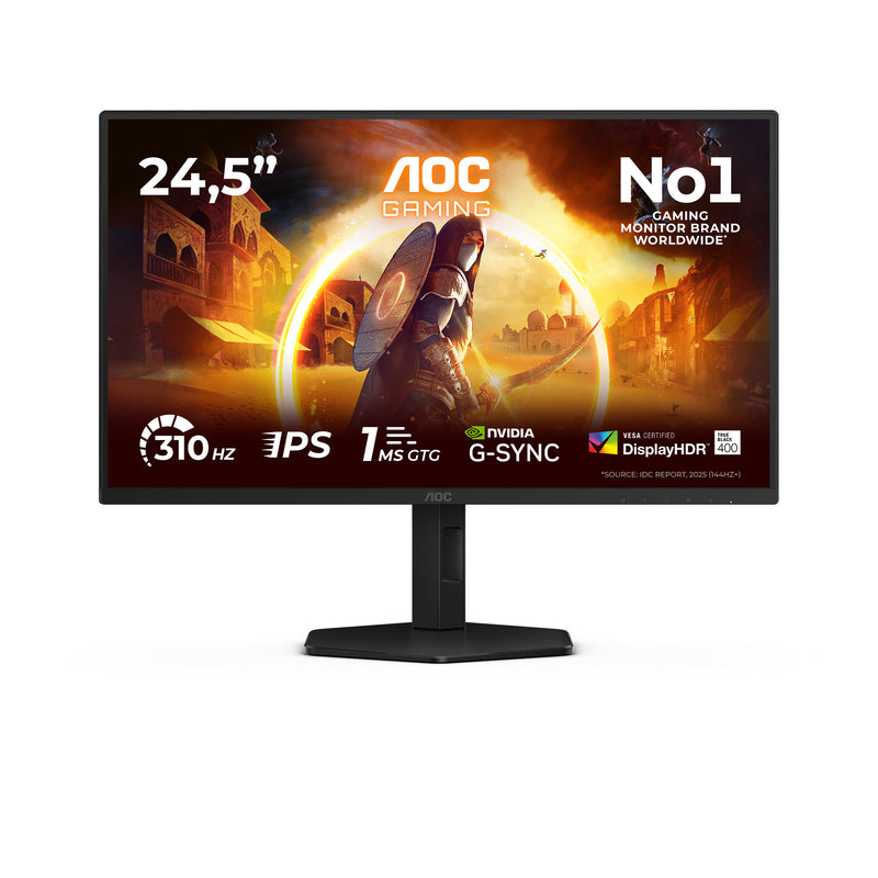 AOC G4 25G4SXU computerskærm 62,2 cm (24.5") 1920 x 1080 pixel Fuld HD LED Sort, Grå