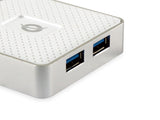 Conceptronic HUBBIES03W interface hub USB 3.2 Gen 1 (3.1 Gen 1) Micro-B 5000 Mbit/s Hvid