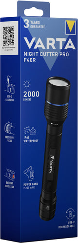 Varta 18922 Sort Hånd lommelygte LED
