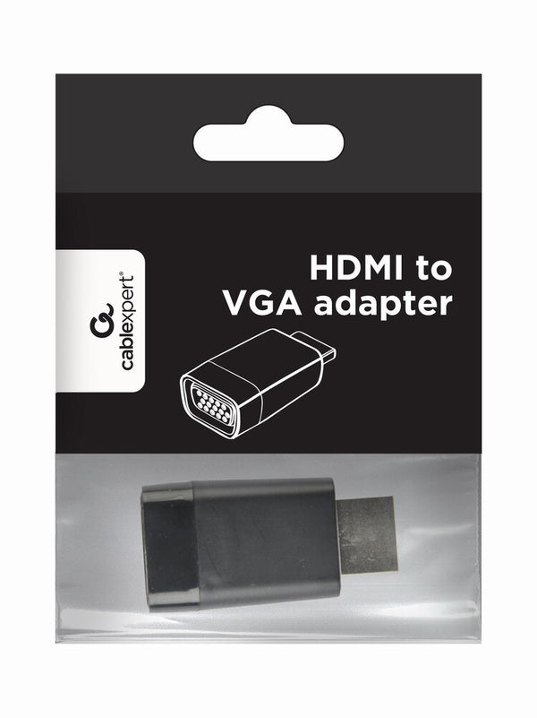 Gembird A-HDMI-VGA-001 kabel kønsskifter Sort