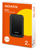 ADATA HV300 ekstern harddisk 2 TB 2.5" 3.2 Gen 1 (3.1 Gen 1) Sort