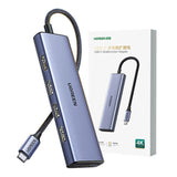 Ugreen 20956A interface hub USB Type-C 5000 Mbit/s Sølv