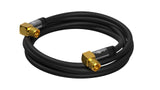 Goobay 70567 koaxial kabel 1 m F Sort