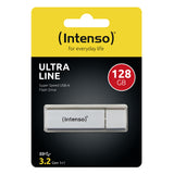 Intenso Ultra Line USB-nøgle 128 GB USB Type-A 3.2 Gen 1 (3.1 Gen 1) Sølv