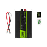 Green Cell INV11 strømadapter og vekselret Automatisk 2000 W Sort