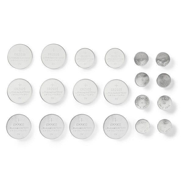 Nedis BALAK20BL husholdningsbatteri Engangsbatteri CR1620, CR2016, CR2025, CR2032, LR43, LR44, LR54 Lithium/alkalisk