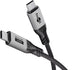 Goobay 74776 USB-kabel USB4 Gen 4x2 1,5 m USB C 80 Gbit/sek. 240 W Sort, Sølv