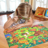 MIDEER Secret Puzzle Forest Puslespil 35 stk Dyr