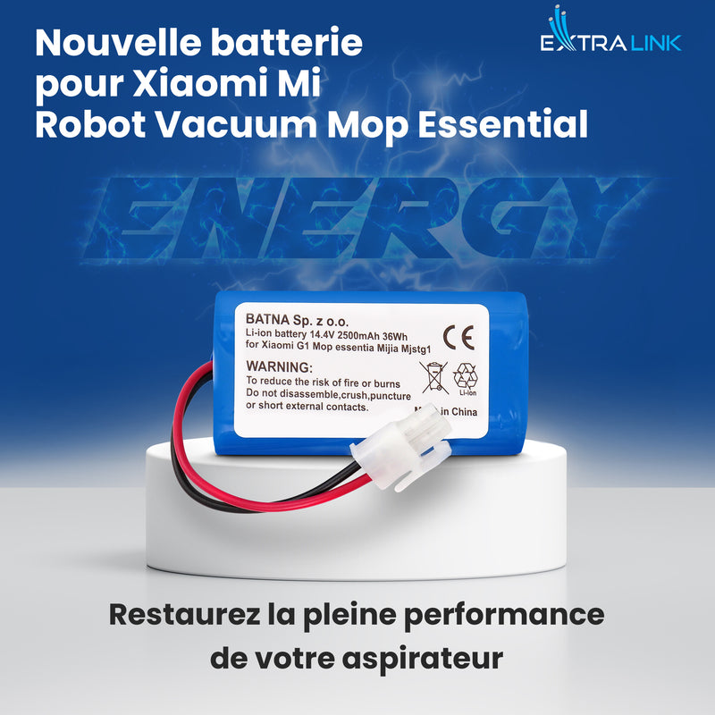 Extralink Xiaomi Mi Robot Vacuum Mop Essential H18650CH-4S1P | Bateria, akumulator | 2500mAh 14.4V 36Wh (H18650CH-4S1P) genopladeligt batteri