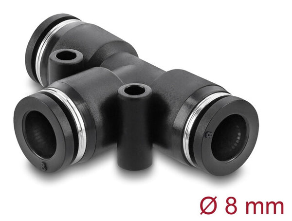 DeLOCK 60749 luftfittings og stik Sort Metal, Plast Indvendigt gevind 1 stk