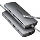 Axagon HMC-8HLSA dockingstation Ledningsført USB 3.2 Gen 1 (3.1 Gen 1) Type-C Grå