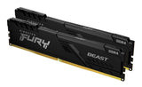 Kingston Technology FURY Beast 32GB 3200MT/s DDR4 CL16 DIMM (Sæt med 2) 1Gx8 Black