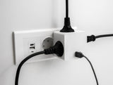 DeLOCK 11501 strømstik adapter Type F Hvid