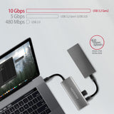 Axagon HMC-5G21 dockingstation Ledningsført USB 3.2 Gen 2 (3.1 Gen 2) Type-C Grå