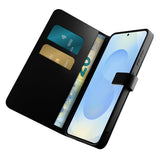PURO Wallet Stand mobiltelefon etui 17 cm (6.7") Tegnebogsetui Sort