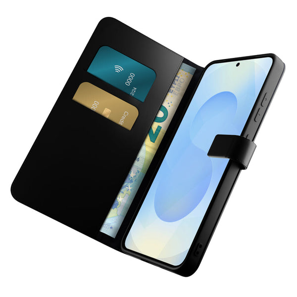 PURO Wallet Stand mobiltelefon etui 17 cm (6.7") Tegnebogsetui Sort