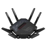ASUS ROG Rapture GT-BE98 trådløs router 10 Gigabit Ethernet Quad-band (2.4 GHz / 5 GHz-1 / 5 GHz-2 / 6 GHz) Sort