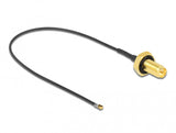 DeLOCK 12657 koaxial kabel 0,2 m RP-SMA MHF 4L LK Sort