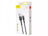Baseus CALKLF-RG1 Lightning kabel 3 m Grå, Sort