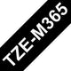 Brother TZE-M365 etiketbånd Hvid på sort