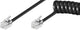 Goobay 68002 telefonkabel 4 m Sort