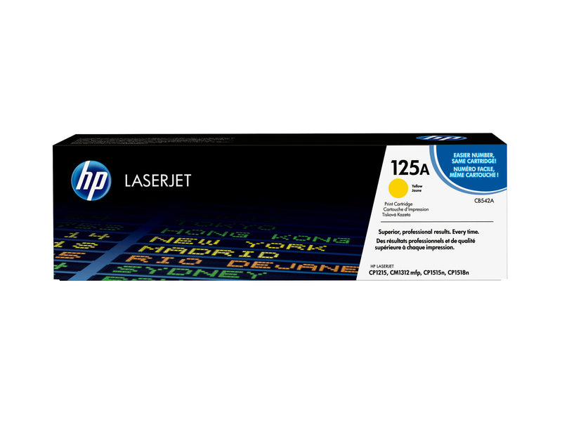 HP Original 125A-LaserJet-tonerpatron, gul