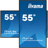 iiyama LH5565UHSB-B1 skilte display Kiosk design 138,7 cm (54.6") LED Wi-Fi 800 cd/m² 4K Ultra HD Sort Indbygget processer Android 11 24/7