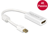 DeLOCK 62614 videokabel adapter 0,2 m Mini DisplayPort HDMI Type A (Standard) Hvid