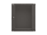 Lanberg WF03-5312-10B stativ 12U Vægmonteret stativ Sort