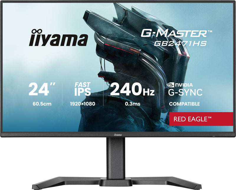 iiyama G-MASTER GB2471HS-B1 computerskærm 60,5 cm (23.8") 1920 x 1080 pixel Fuld HD Sort