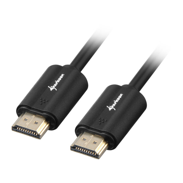Sharkoon HDMI/HDMI 4K, 5m HDMI-kabel HDMI Type A (Standard) Sort