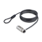 StarTech.com SSTDC4D-LAPTOP-LOCK kabellås Sort, Sølv 2 m