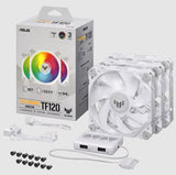 ASUS TUF GAMING TF120 ARGB WHITE EDITION 3IN1 Computerkabinet Luftkøler 12 cm Hvid 3 stk